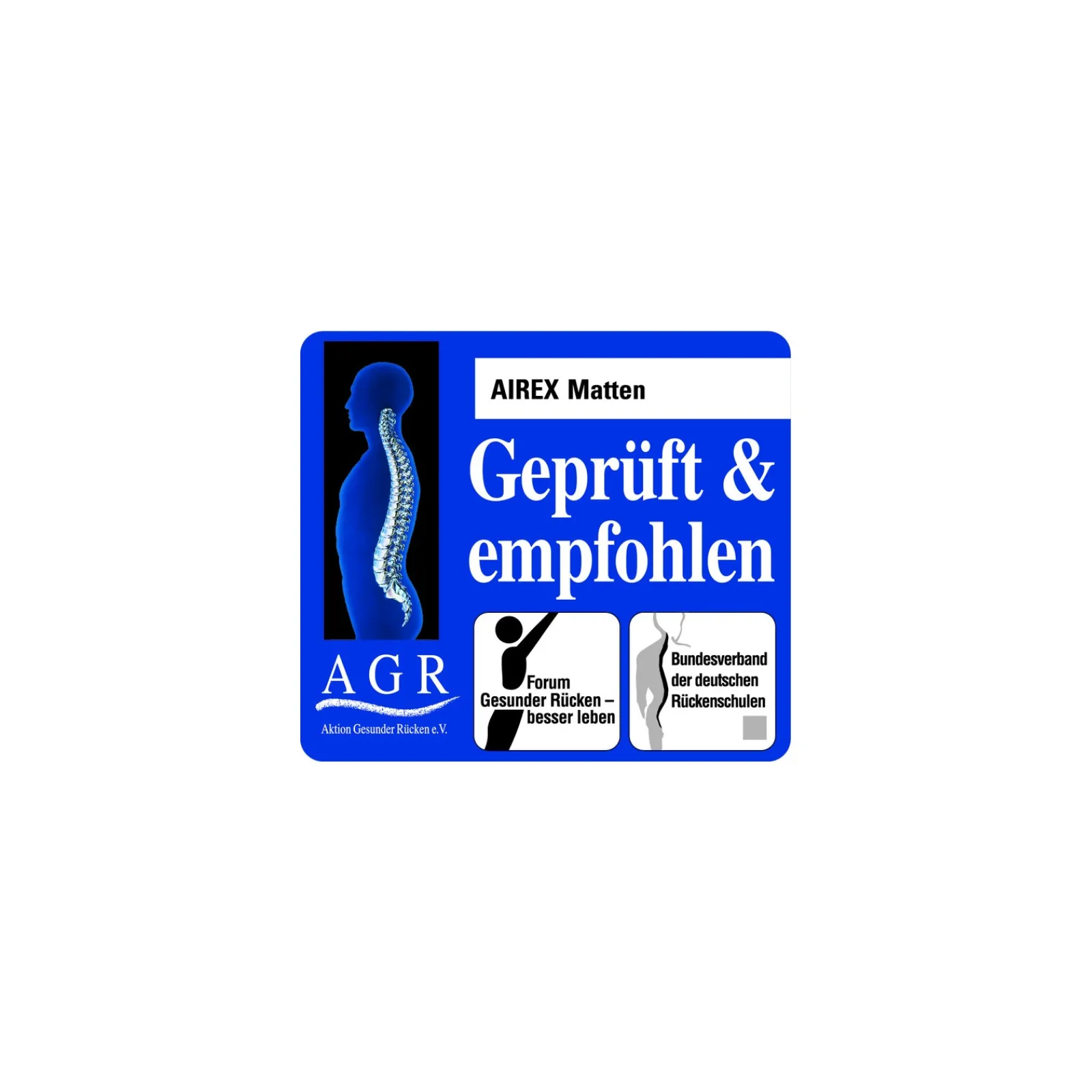 Airex Yogamatte & Gymnastikmatte|Trainingsmatte Hercules blau