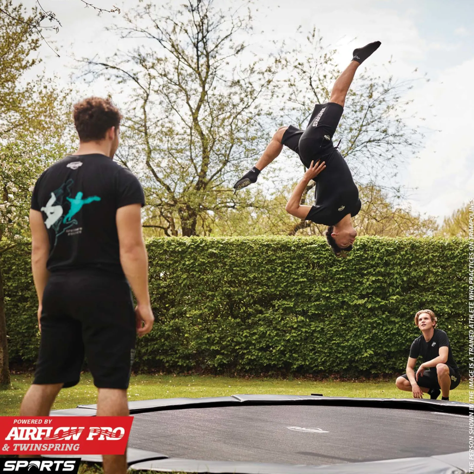 Berg Trampolin|Trampolin Champion FlatGround Sports AirFlow Pro grau