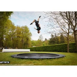 Berg Trampolin|Trampolin Champion FlatGround Sports AirFlow Pro grau