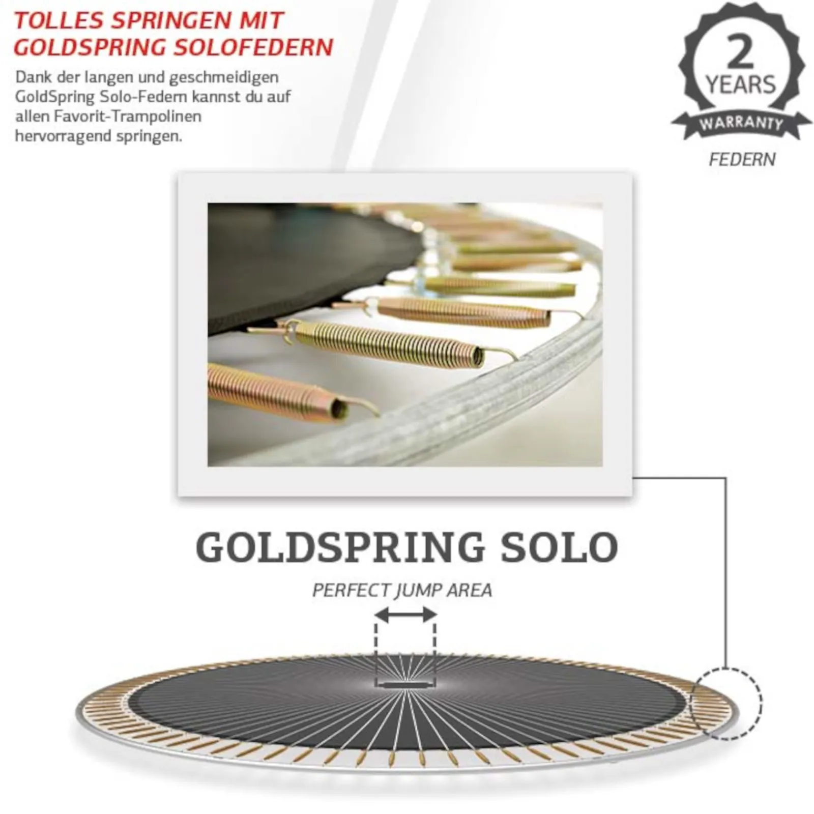 Berg Trampolin|Trampolin Favorit inkl. Sicherheitsnetz Comfort grau