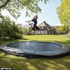 Berg Trampolin|Trampolin Grand Champion InGround AirFlow Pro grau