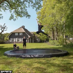 Berg Trampolin|Trampolin Grand Champion InGround AirFlow Pro grau
