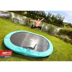 Berg Trampolin|Trampolin Grand Champion InGround Sports (2022) (Ausstellungsstück) 350 cm x 250 cm 350cm x 250cm - Grün