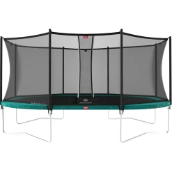 Berg Trampolin|Trampolin Grand Favorit inkl. Sicherheitsnetz Comfort grau