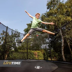 Berg Trampolin|Trampolin Grand Favorit inkl. Sicherheitsnetz Comfort grau