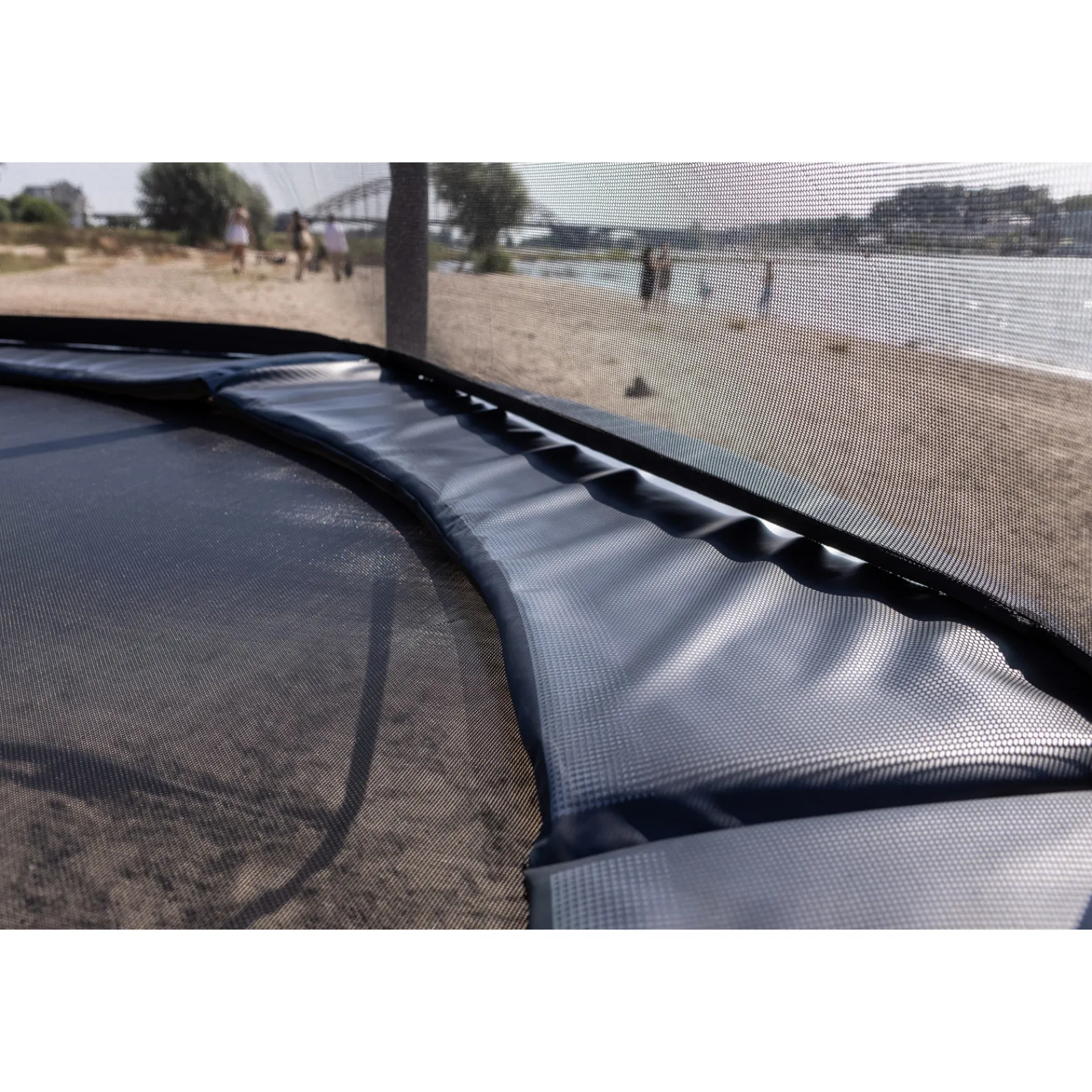 Berg Trampolin|Trampolin InGround Champion Sports AirFlow Pro grau