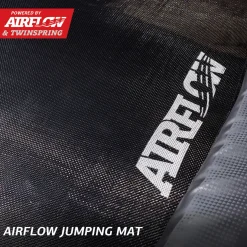 Berg Trampolin|Trampolin InGround Champion inkl. Sicherheitsnetz Deluxe AirFlow Pro grau