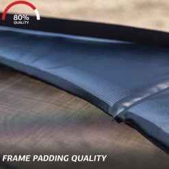 Berg Trampolin|Trampolin InGround Champion inkl. Sicherheitsnetz Deluxe AirFlow Pro grau