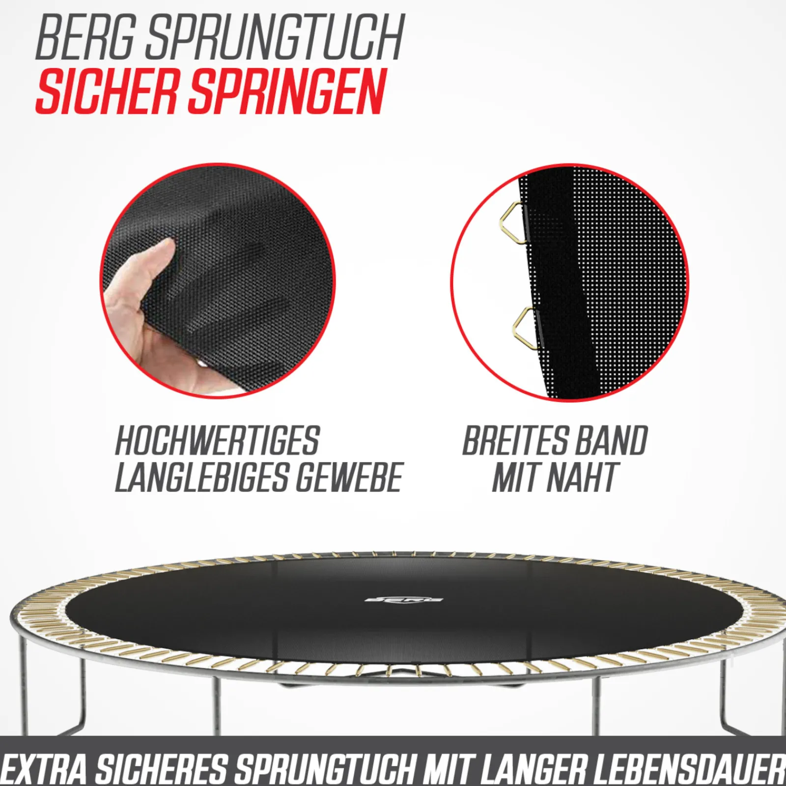 Berg Trampolin|Trampolin InGround Favorit Sports grau