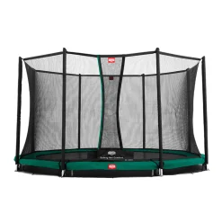 Berg Trampolin|Trampolin InGround Favorit inkl. Sicherheitsnetz Comfort grau