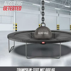 Berg Trampolin|Trampolin InGround Favorit inkl. Sicherheitsnetz Comfort grau