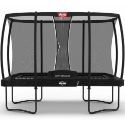 Berg Trampolin|Trampolin Ultim Champion Regular inkl. Sicherheitsnetz Deluxe AirFlow Pro grau