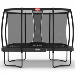 Berg Trampolin|Trampolin Ultim Champion Regular inkl. Sicherheitsnetz Deluxe AirFlow Pro grau