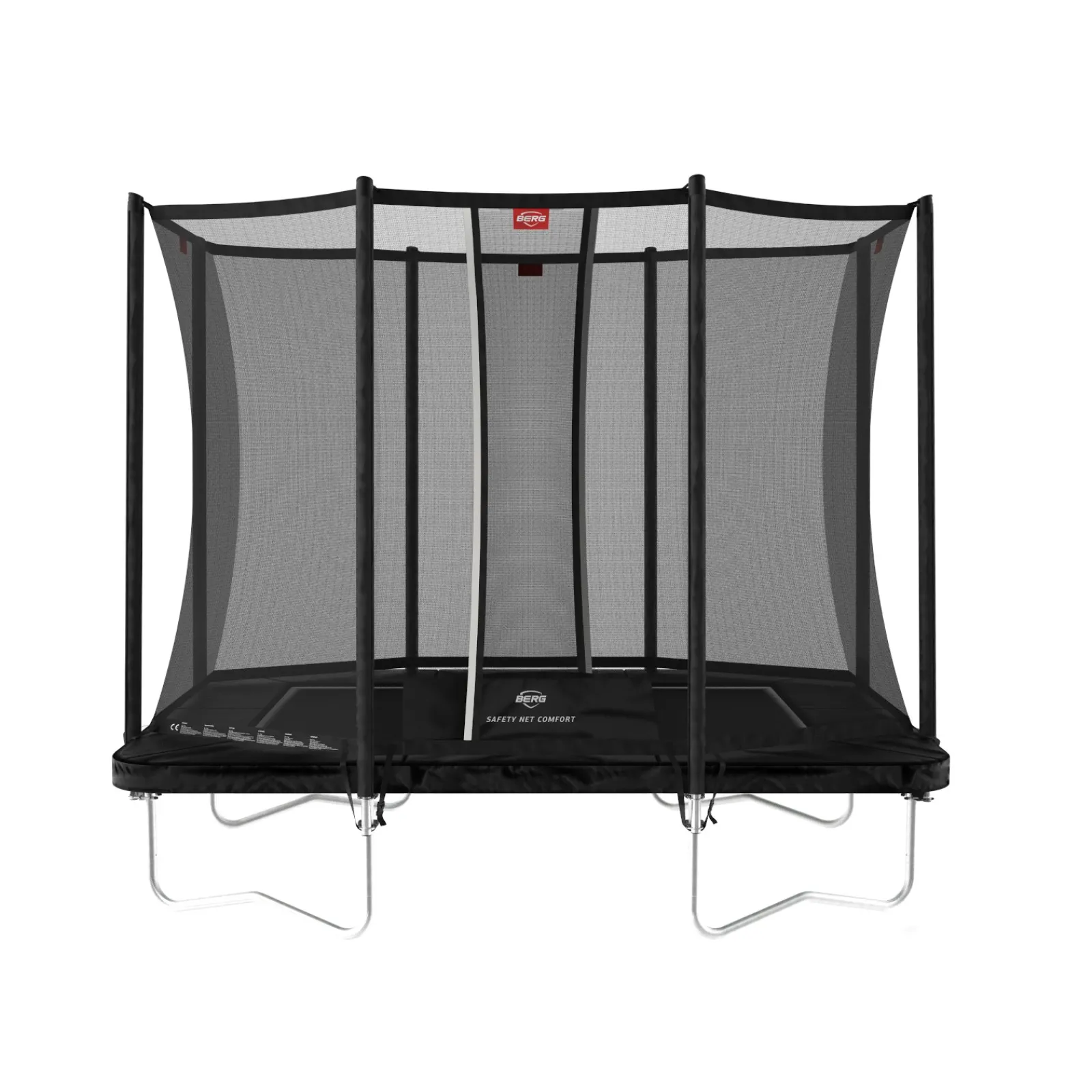 Berg Trampolin|Trampolin Ultim Favorit inkl. Sicherheitsnetz Comfort schwarz