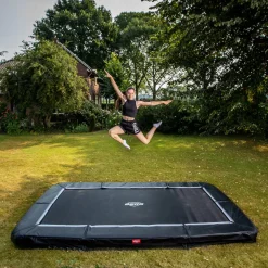 Berg Trampolin|Trampolin Ultim Favorit InGround Sports grün