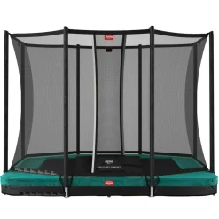 Berg Trampolin|Trampolin Ultim Favorit InGround inkl. Sicherheitsnetz Comfort grau