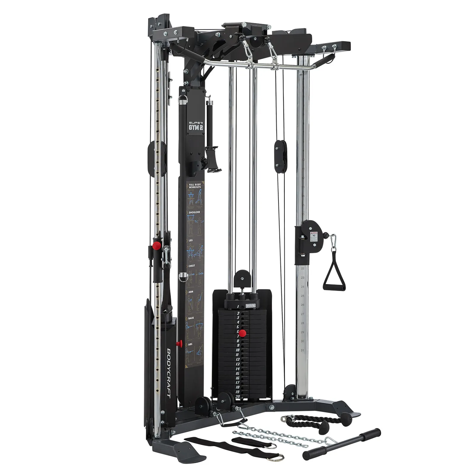 BodyCraft Kraftstation|Kabelzugstation|Super Gym SG2