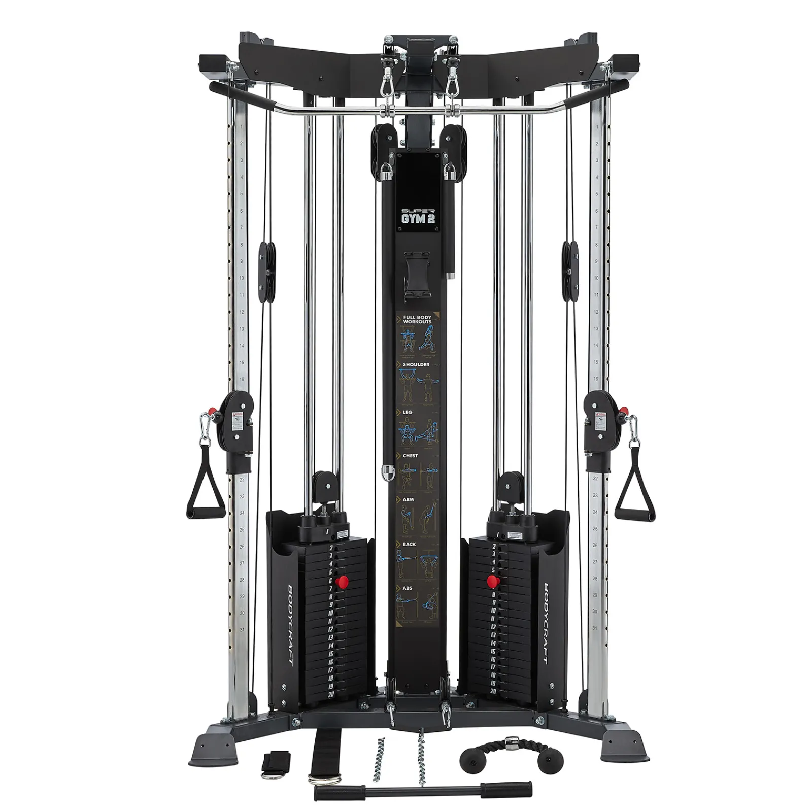 BodyCraft Kraftstation|Kabelzugstation|Super Gym SG2