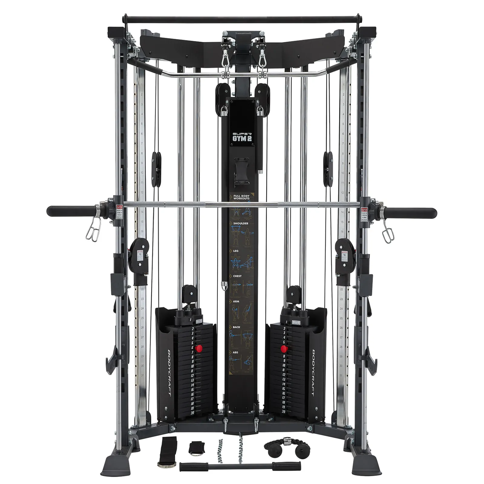 BodyCraft Kraftstation|Kabelzugstation|Super Gym SG2