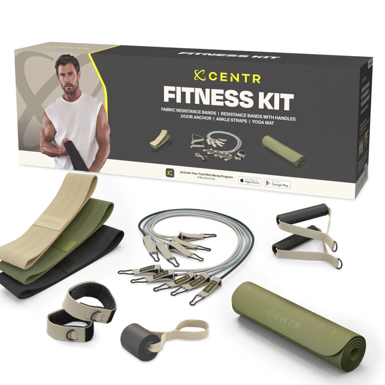Centr Yogamatte & Gymnastikmatte|Fitness Kit