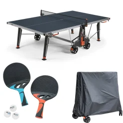Cornilleau Outdoor-Tischtennisplatte|Outdoor Tischtennisplatte 500X inkl. Zubehör Blau