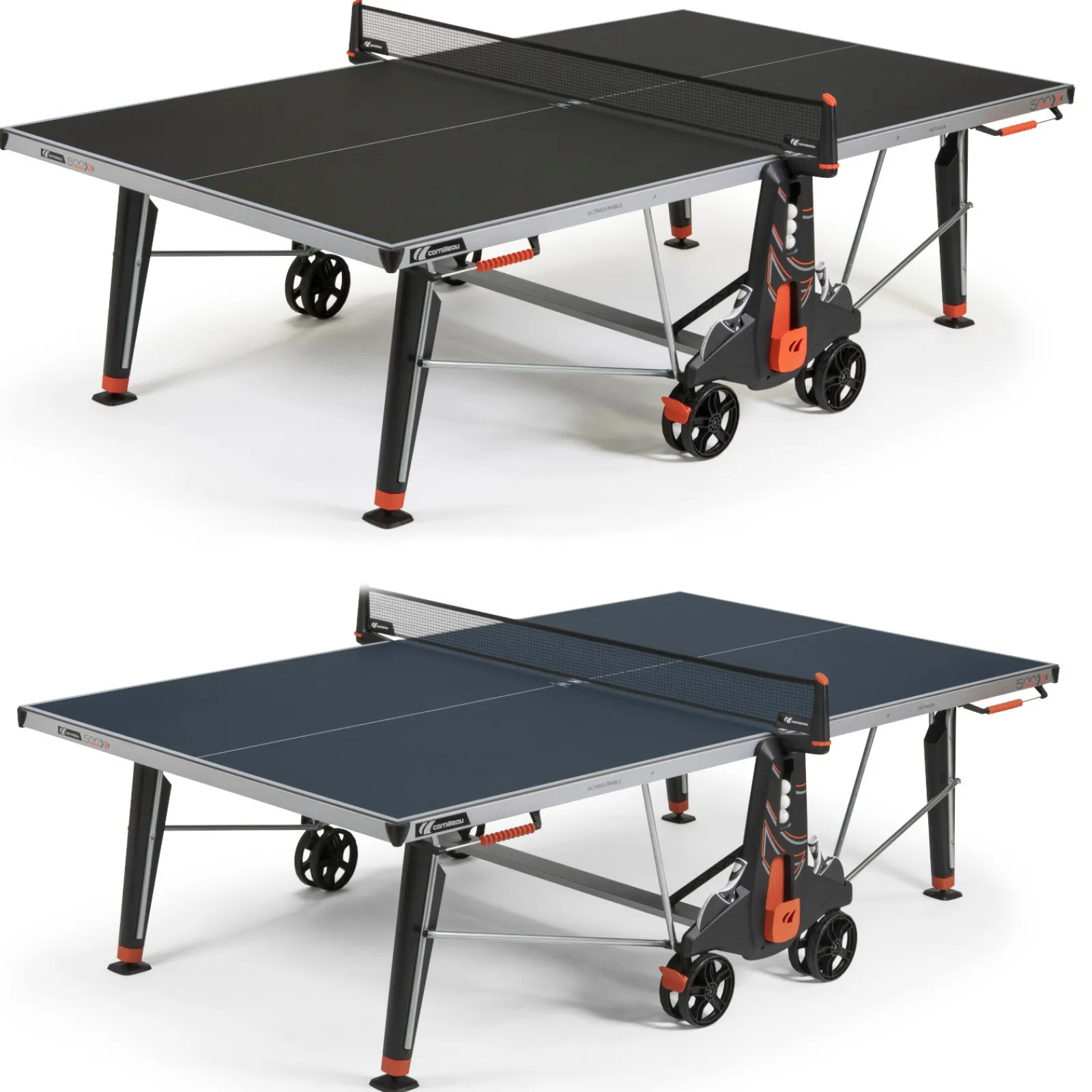 Cornilleau Outdoor-Tischtennisplatte|Outdoor Tischtennisplatte 500X inkl. Zubehör Blau