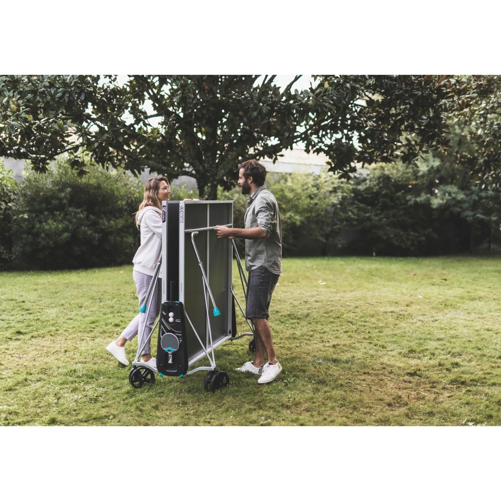 Cornilleau Outdoor-Tischtennisplatte|Outdoor Tischtennisplatte 100X Blau