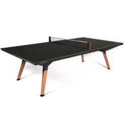 Cornilleau Outdoor-Tischtennisplatte|Outdoor Tischtennnisplatte Origin Dark Stone Oberfläche mit schwarzem Rahmen