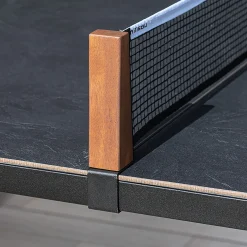 Cornilleau Outdoor-Tischtennisplatte|Outdoor Tischtennnisplatte Origin Dark Stone Oberfläche mit schwarzem Rahmen