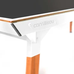 Cornilleau Outdoor-Tischtennisplatte|Outdoor Tischtennnisplatte Origin Dark Stone Oberfläche mit schwarzem Rahmen