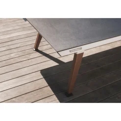 Cornilleau Outdoor-Tischtennisplatte|Outdoor Tischtennnisplatte Origin Dark Stone Oberfläche mit schwarzem Rahmen