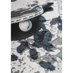 Cornilleau Outdoor-Tischtennisplatte|Outdoor Tischtennnisplatte Origin Dark Stone Oberfläche mit schwarzem Rahmen
