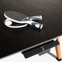 Cornilleau Outdoor-Tischtennisplatte|Outdoor Tischtennnisplatte Origin Dark Stone Oberfläche mit schwarzem Rahmen