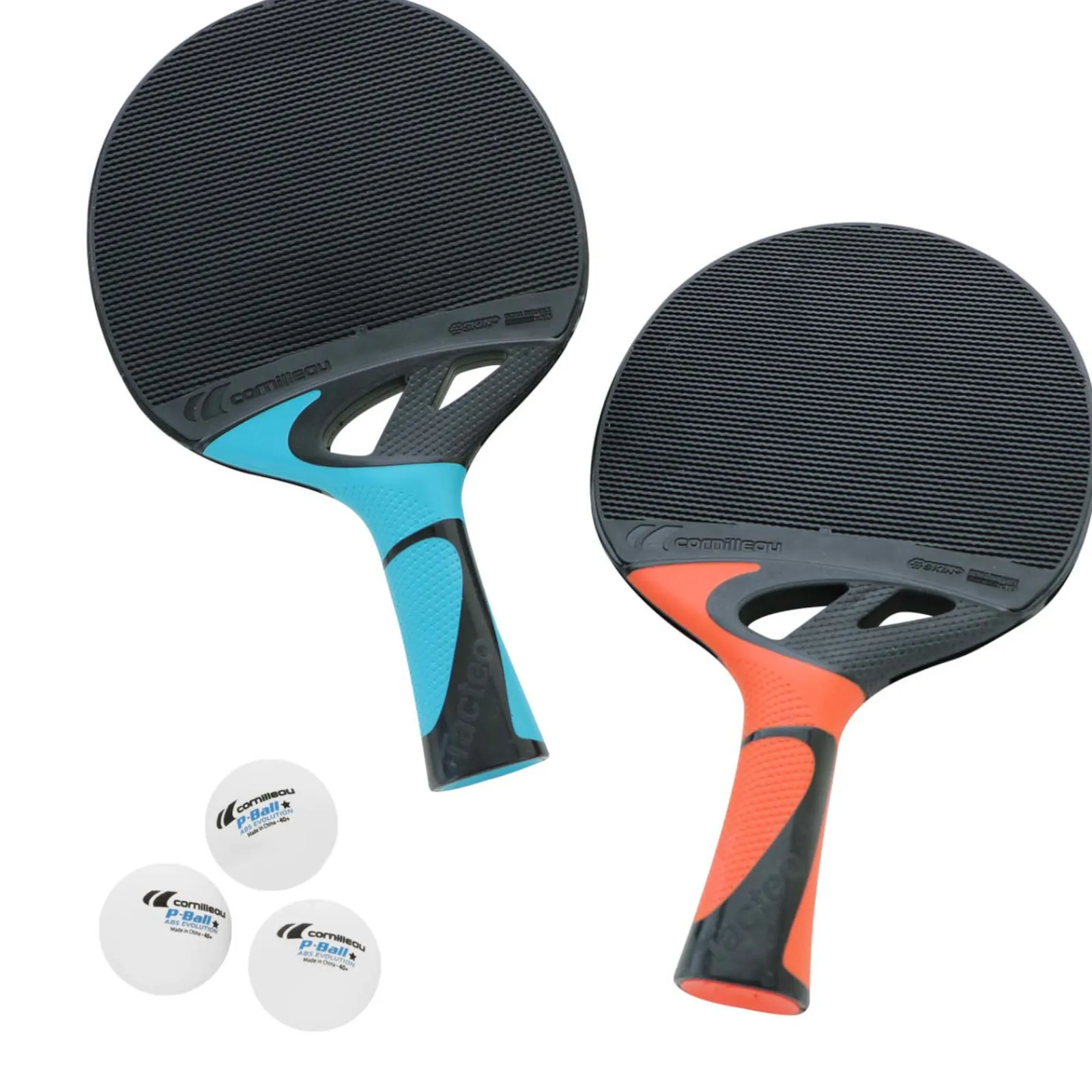 Cornilleau Tischtennisschläger|Tischtennisschläger Set Duo Tacteo
