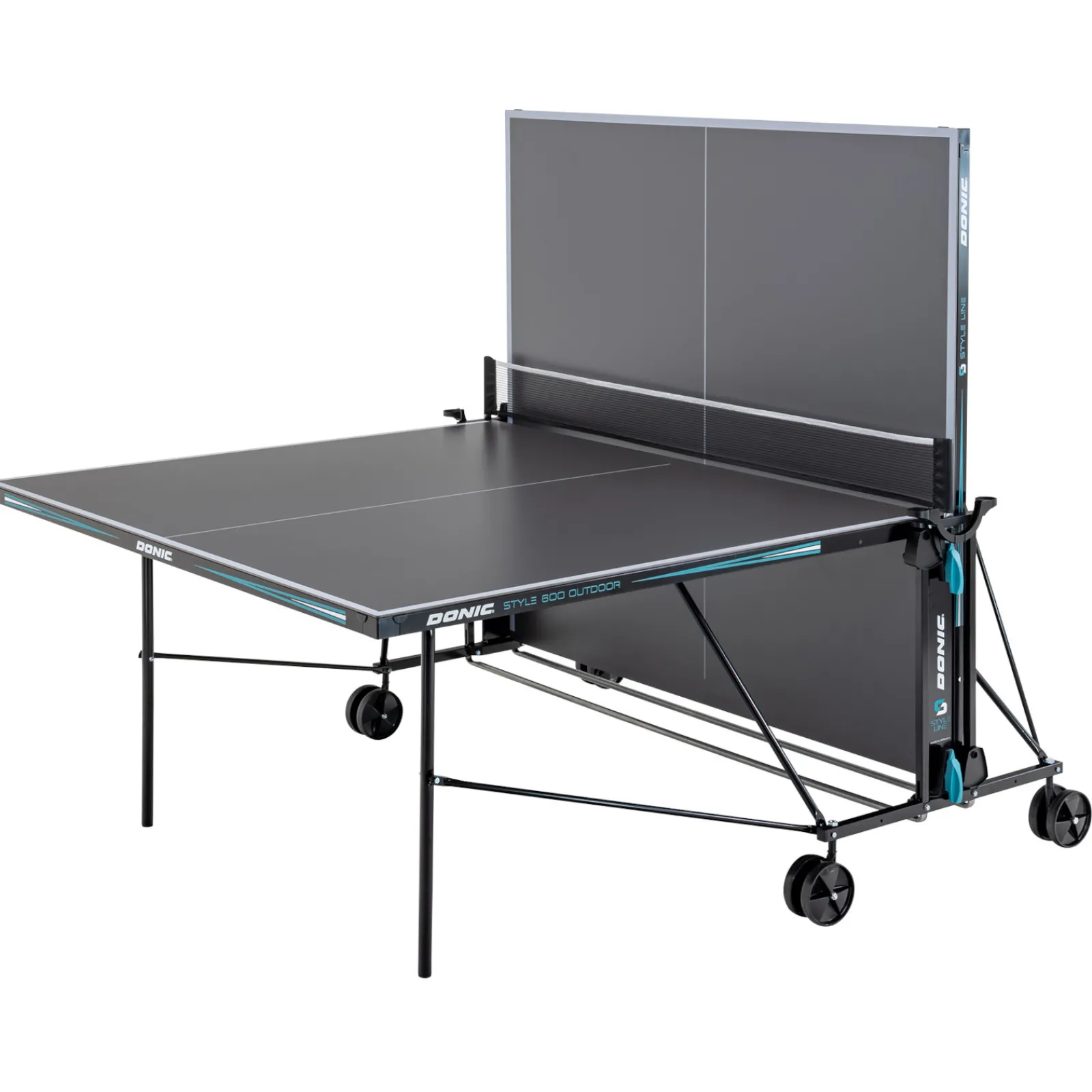 Donic Outdoor-Tischtennisplatte|Outdoor Tischtennisplatte Style 600 inkl. Zubehör