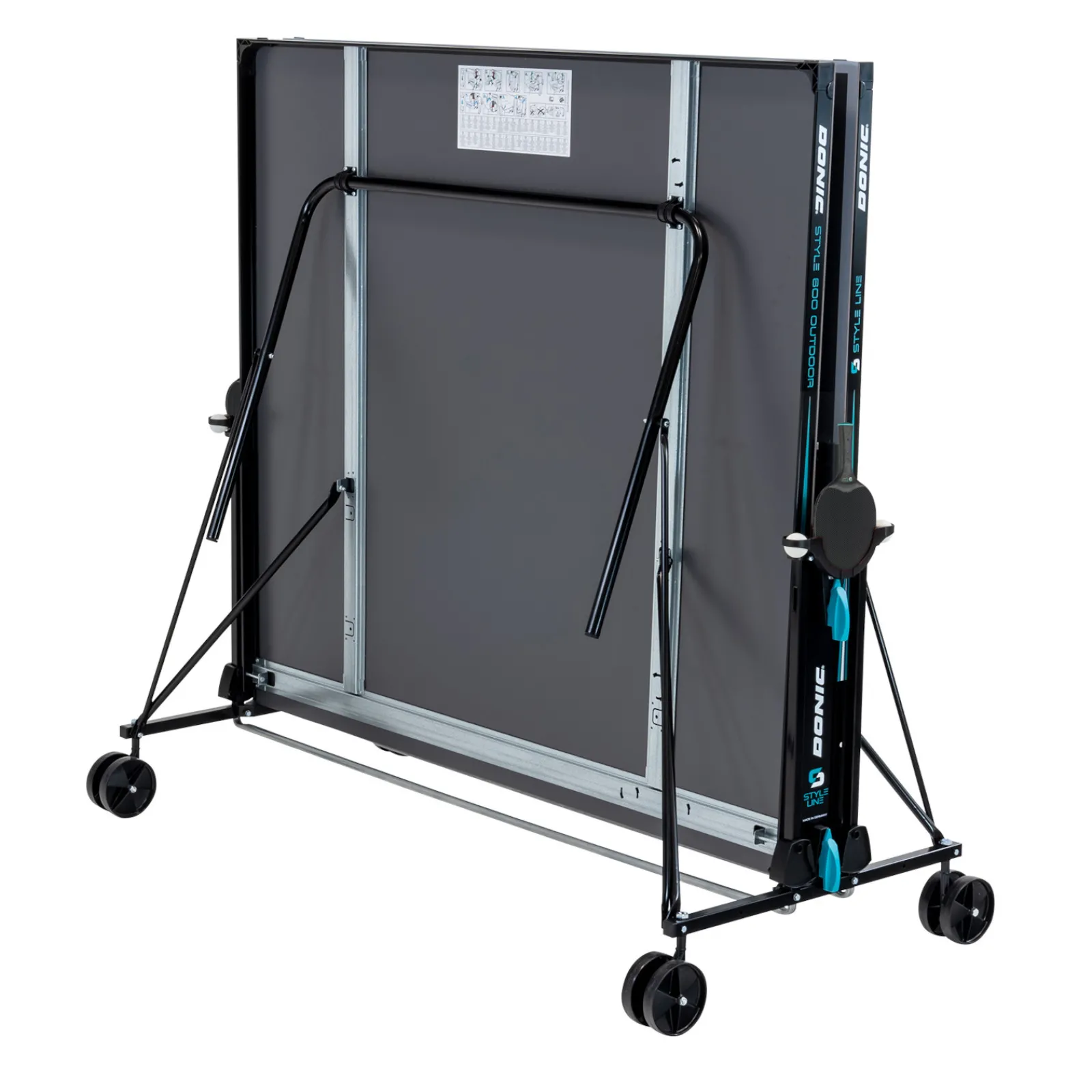 Donic Outdoor-Tischtennisplatte|Outdoor Tischtennisplatte Style 600 inkl. Zubehör