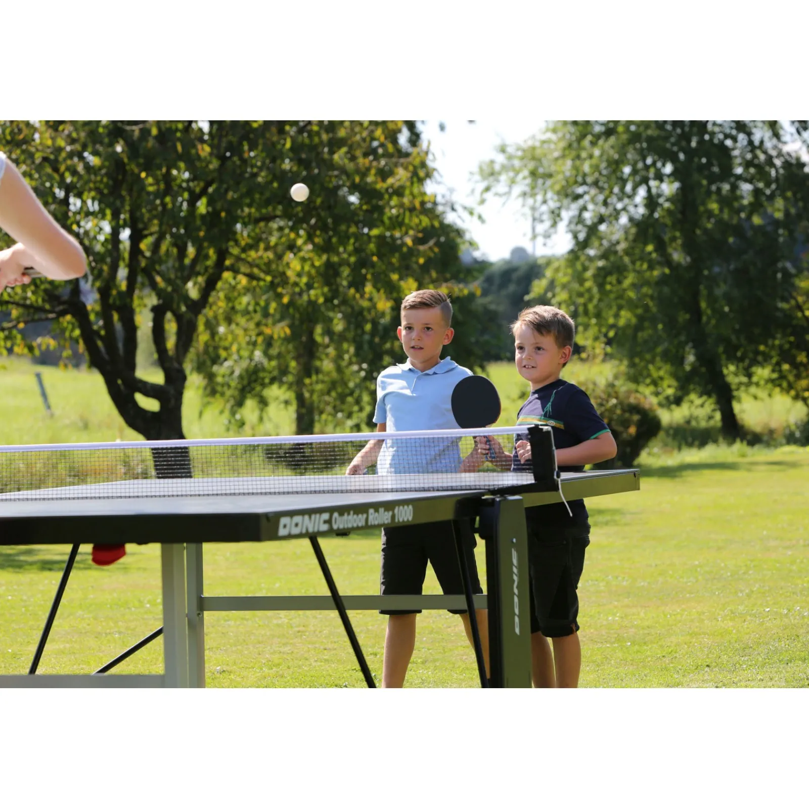 Donic Outdoor-Tischtennisplatte|Outdoor Tischtennisplatte Roller 1000 Blau