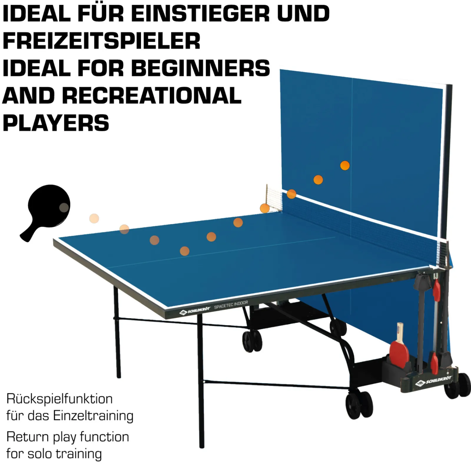 Schildkröt Indoor-Tischtennisplatte|Donic- Indoor-Tischtennisplatte SpaceTec