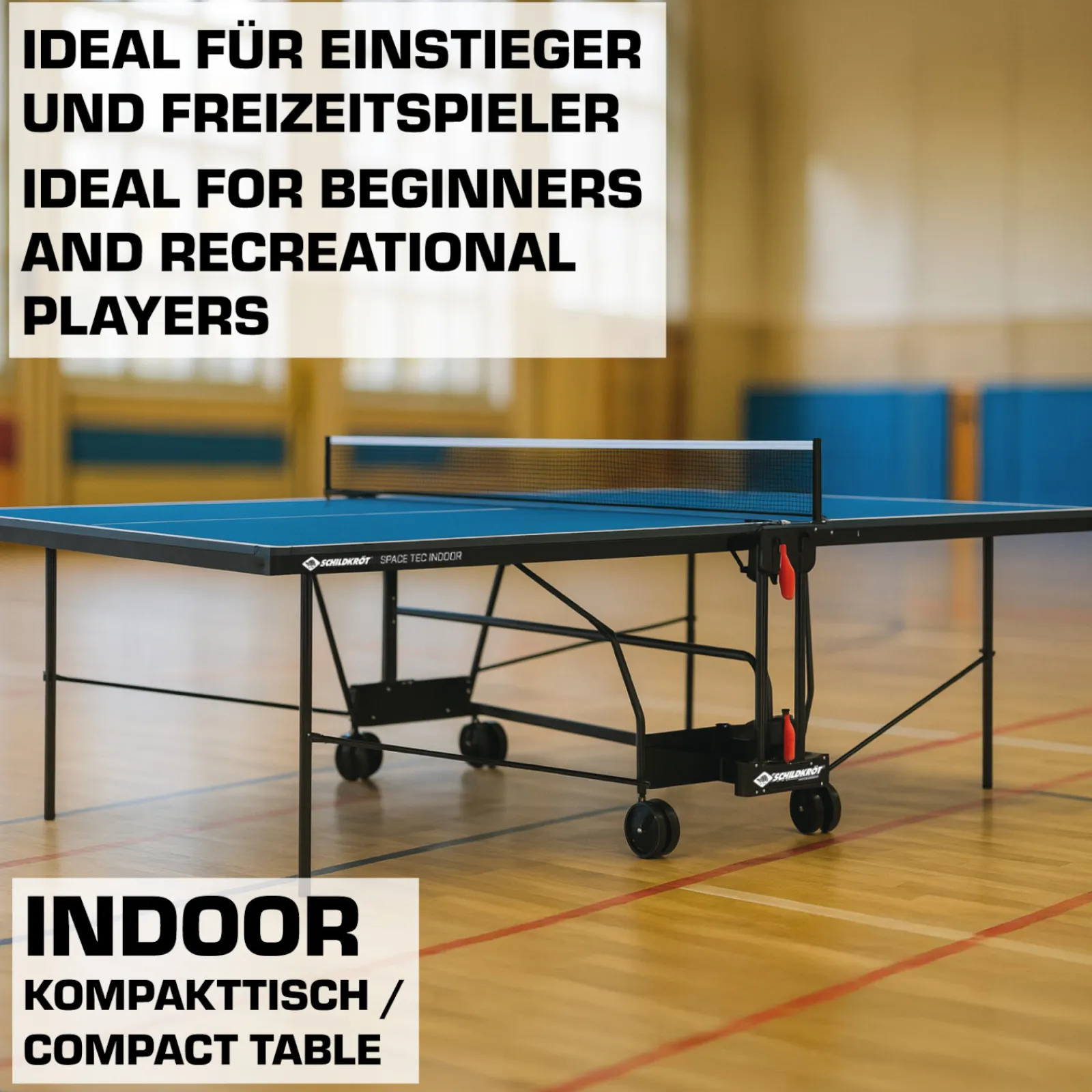 Schildkröt Indoor-Tischtennisplatte|Donic- Indoor-Tischtennisplatte SpaceTec