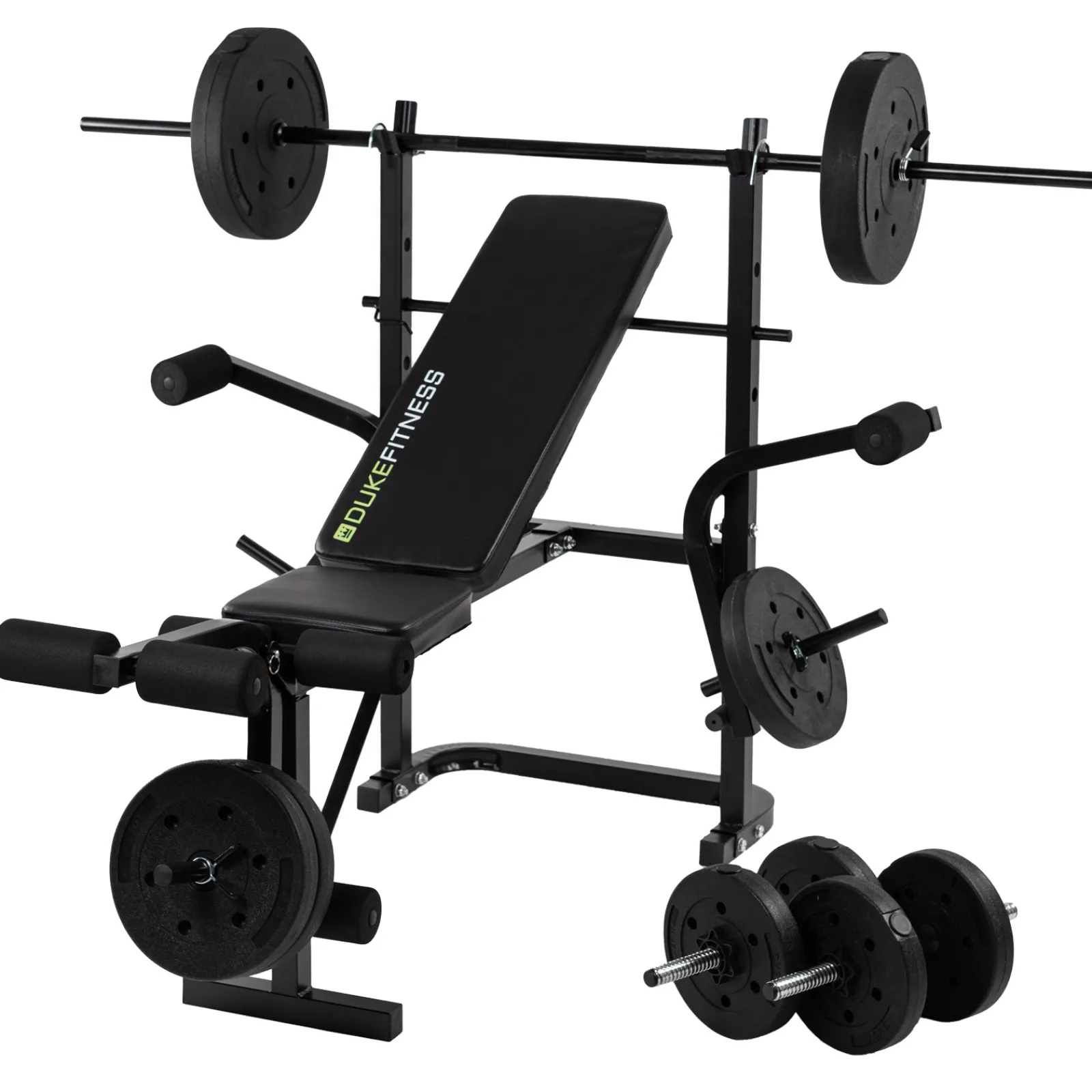 Duke Fitness Hantelbank|Hantelbank Set