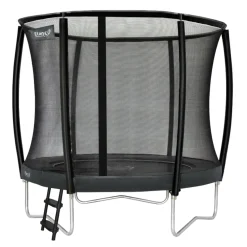 Etan Trampolin|Gartentrampolin Premium Gold inkl. Sicherheitsnetz grau