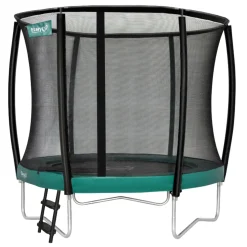Etan Trampolin|Gartentrampolin Premium Gold inkl. Sicherheitsnetz grau
