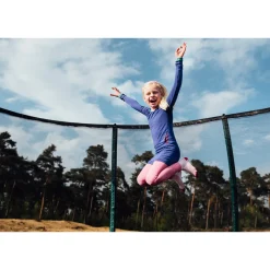 Etan Trampolin|Gartentrampolin Premium Gold inkl. Sicherheitsnetz grau