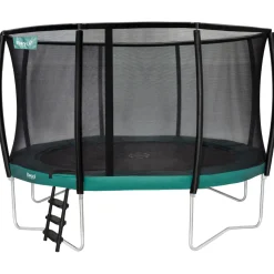 Etan Trampolin|Gartentrampolin Premium Gold inkl. Sicherheitsnetz grau