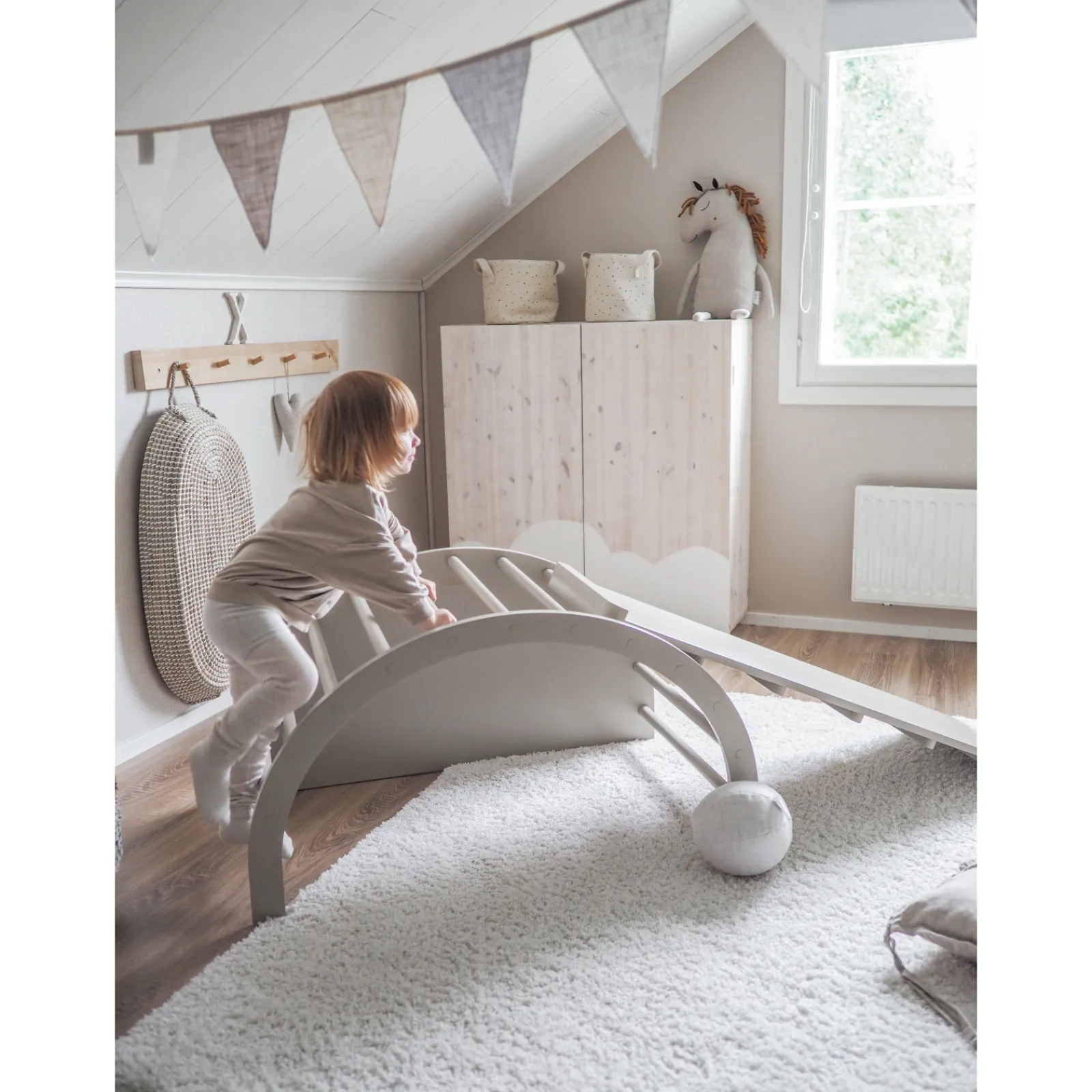 FitWood Outdoor-Spielgeräte|LUOTO Kletterbogen Beige
