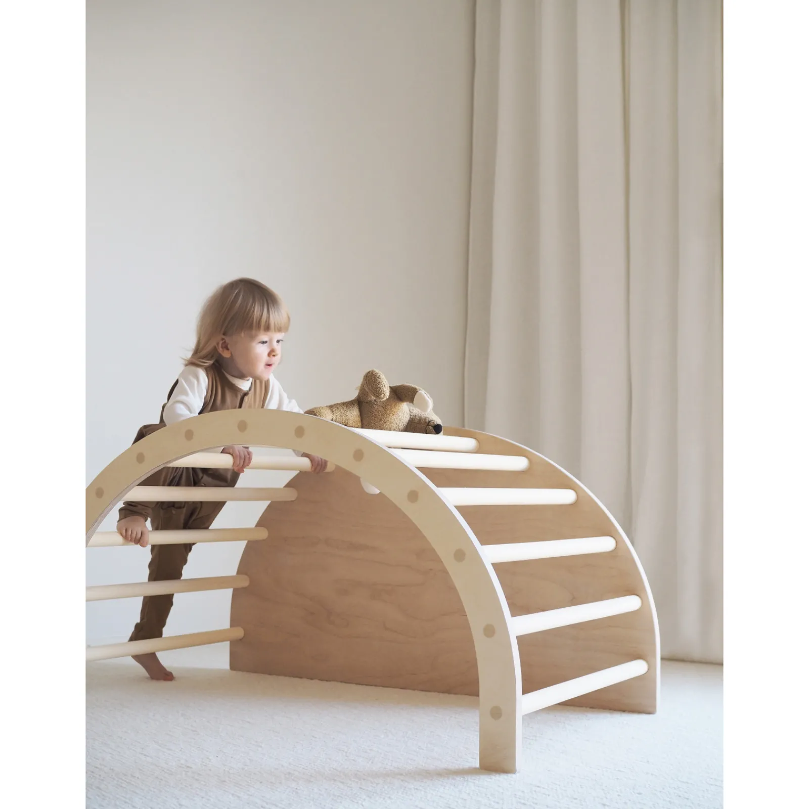 FitWood Outdoor-Spielgeräte|LUOTO Kletterbogen Beige