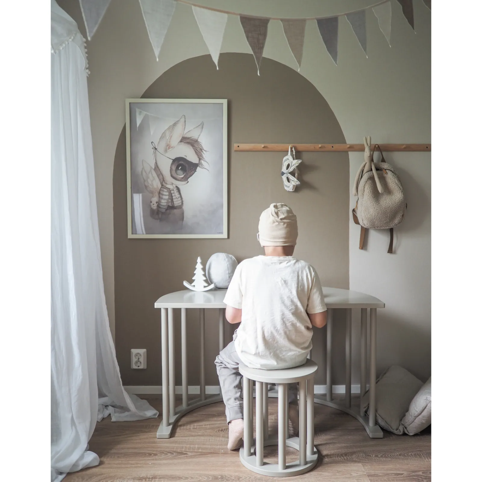 FitWood Outdoor-Spielgeräte|LUOTO Kletterbogen Beige