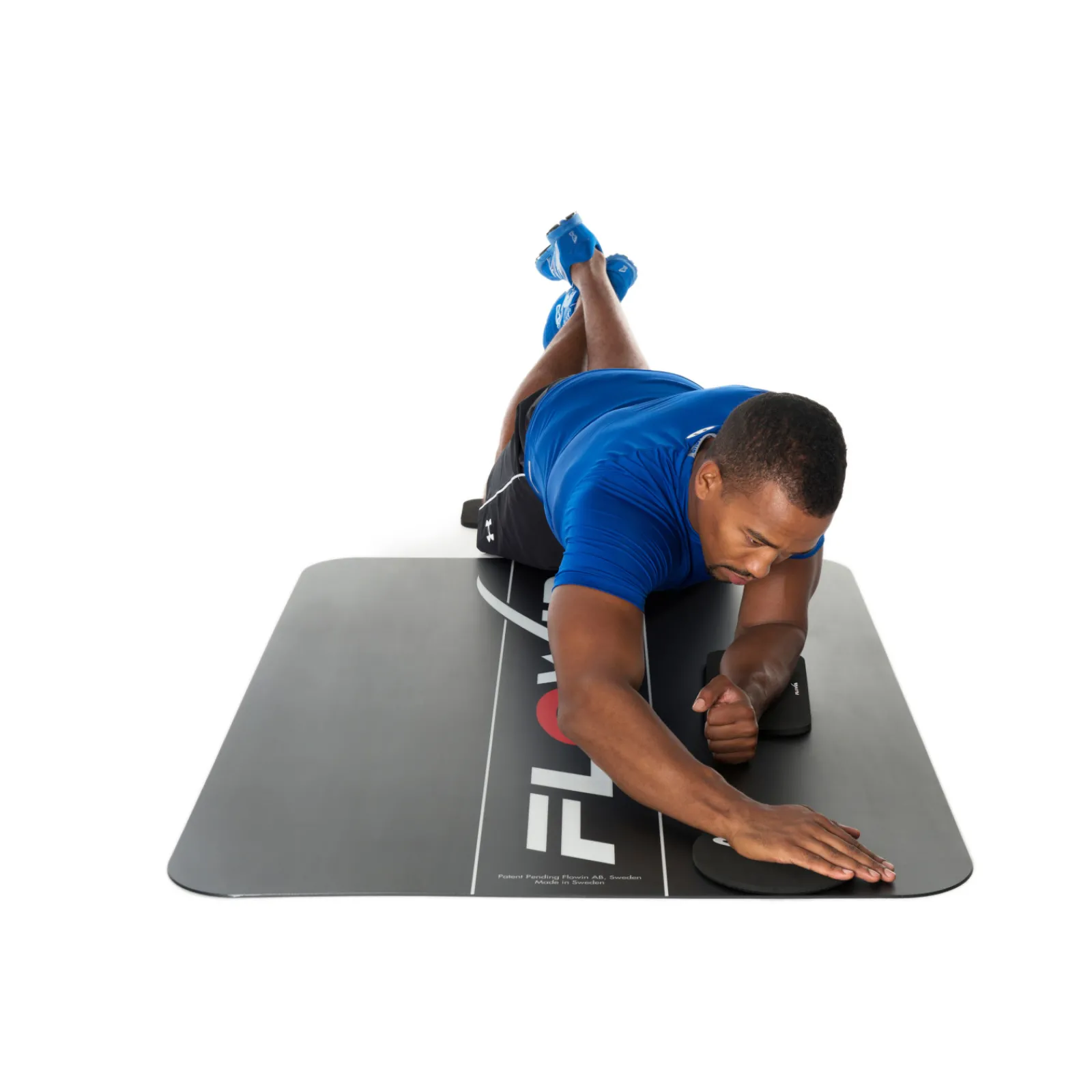 Flowin Yogamatte & Gymnastikmatte|Friction Körpergewichtstraining Pro Pro (schwarz)