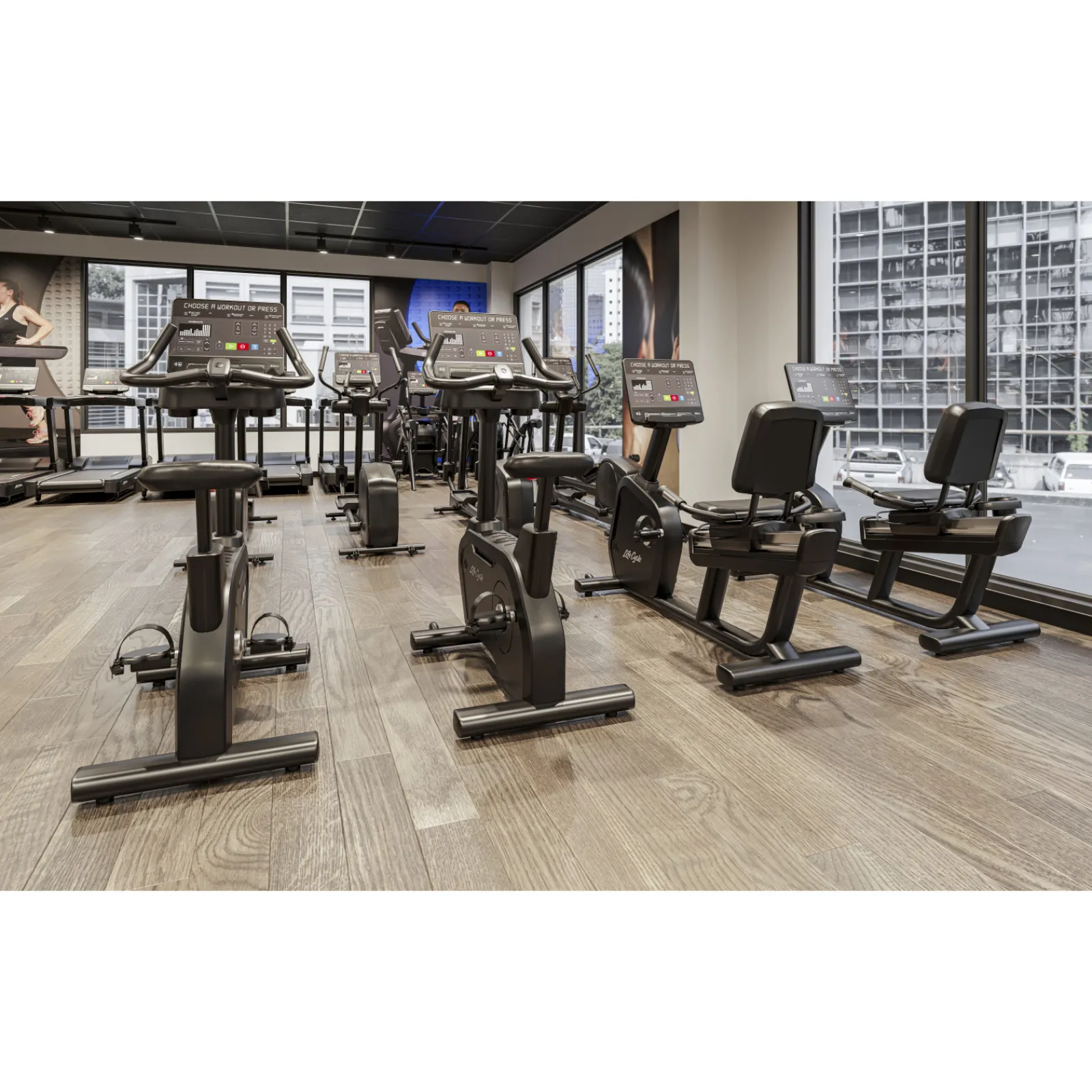 Life Fitness Ergometer|Liegeergometer|Liegeergometer Aspire Serie Discover SE4 16" Konsole