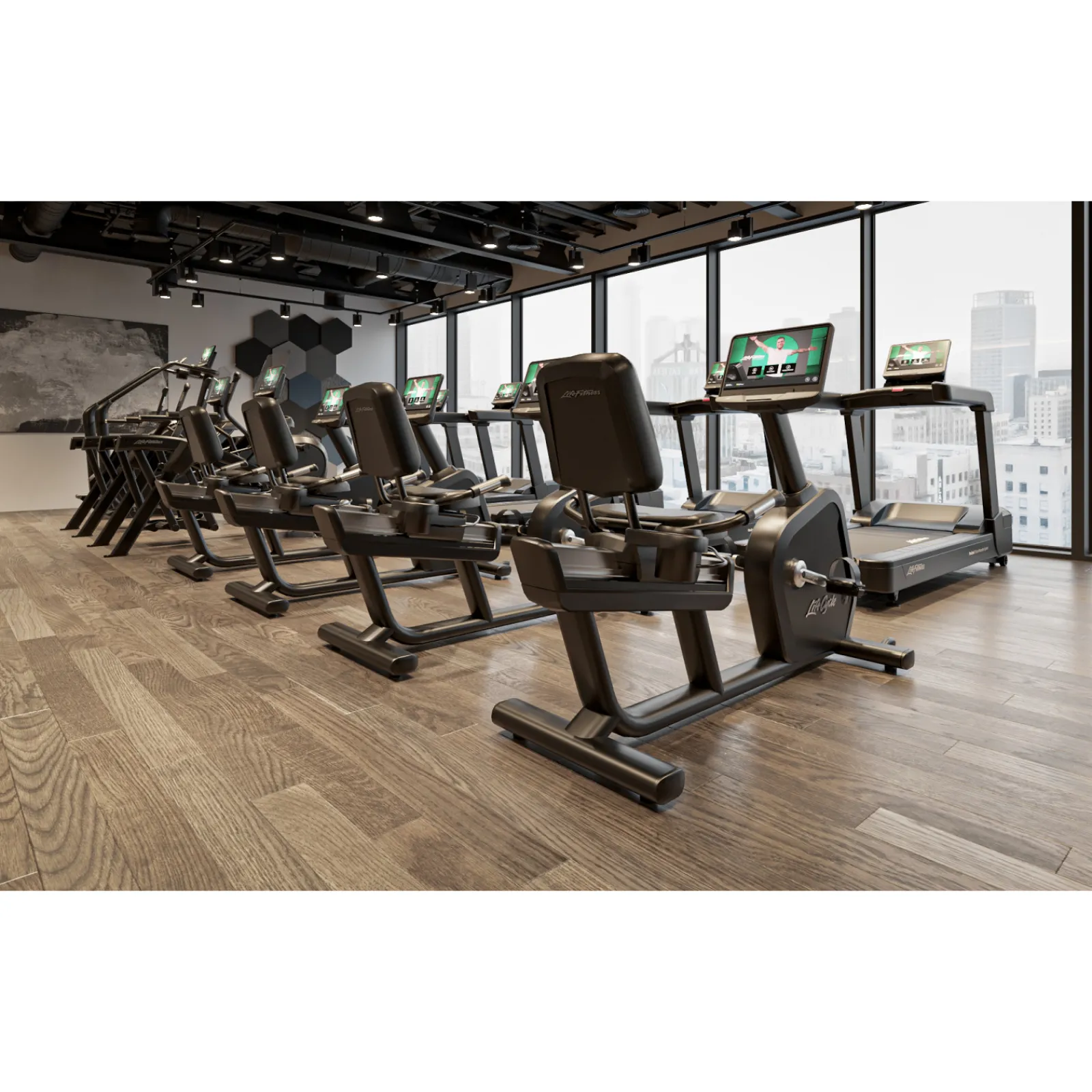 Life Fitness Ergometer|Liegeergometer|Liegeergometer Aspire Serie Discover SE4 16" Konsole